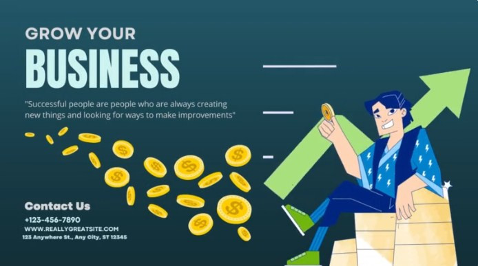 Modern grow your business video