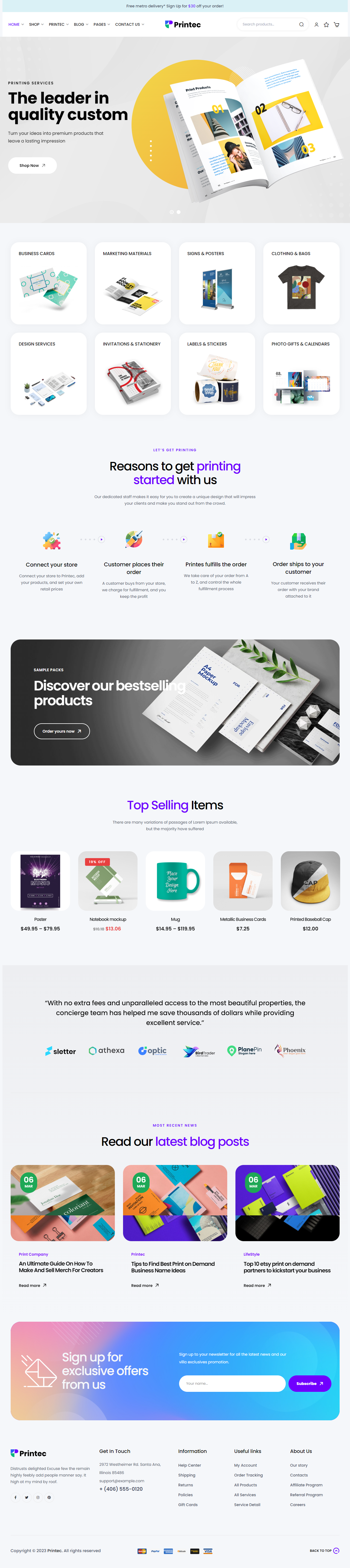 Printing Company WooCommerce V-2