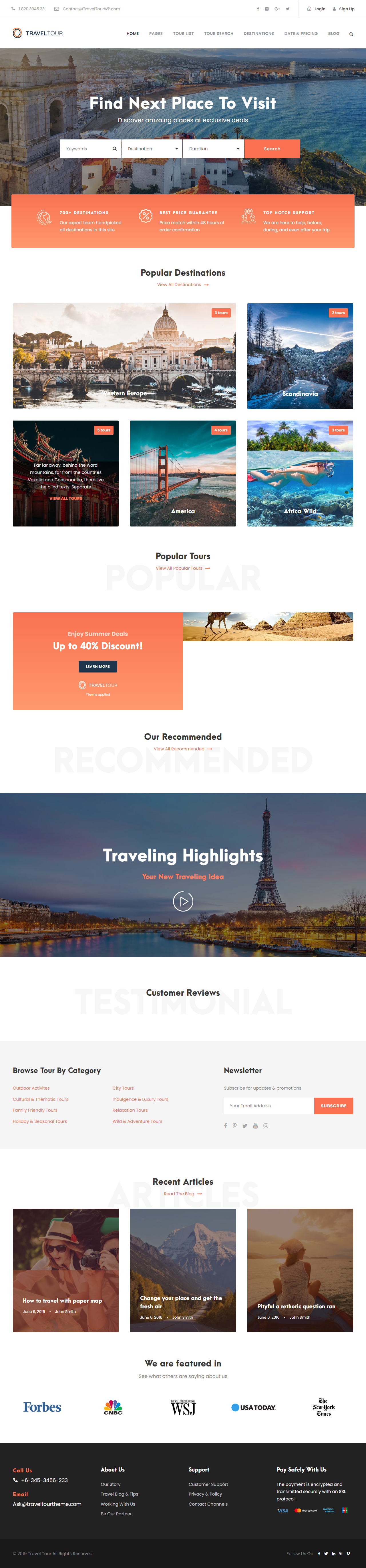 Travel & Tour Booking